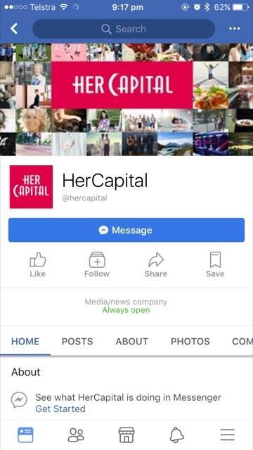 The RiotACT has admitted it used photographs taken from the HerCanberra website to use on the HerCapital Facebook page. Photo: Supplied