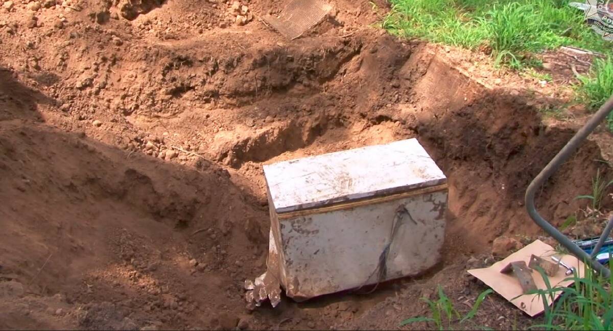 The fridges were found during a second dig of the man's home.  Photo: Queensland Police Service