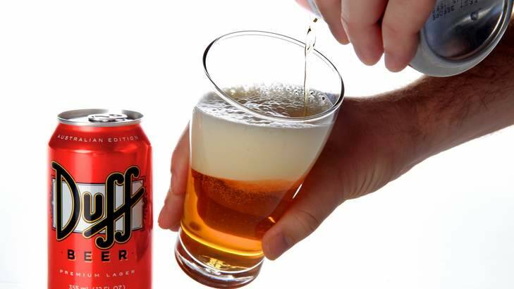 Duff Beer has been labelled dangerous by AMA. Photo: Edwina Pickles