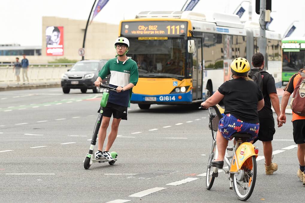 Several companies have approached authorities looking to roll out electric scooters in Brisbane. Photo: Albert Perez/AAP