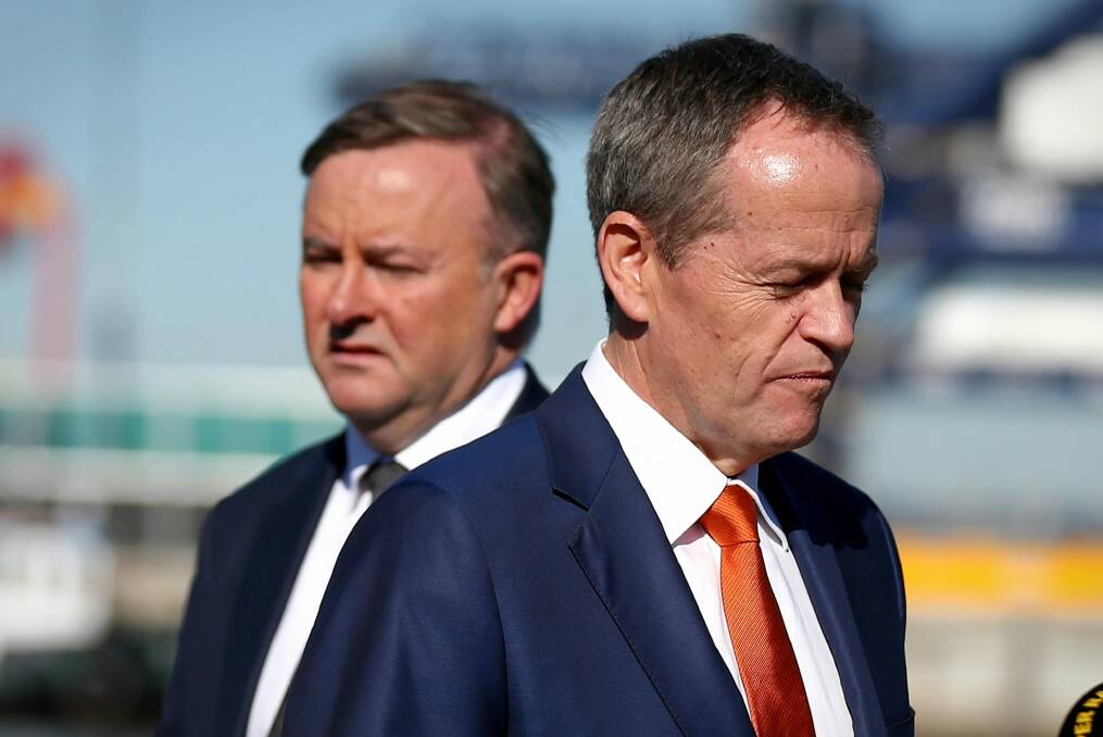Celebrate our victories: Anthony Albanese has distanced himself from Labor leader Bill Shorten's budget reply. Photo: Alex Ellinghausen