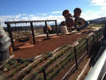A glimpse of the new children's playground at the National arboretum Canberra as tweeted by Katy Gallagher. Photo: Katy Gallagher
