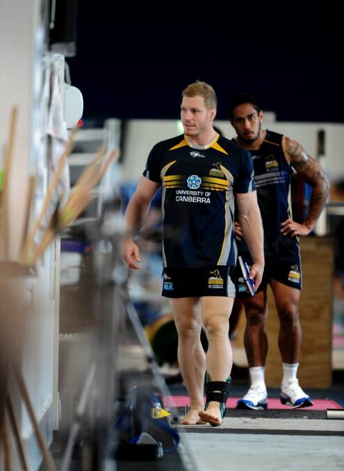 David Pocock will be withheld from the Brumbies line-up for another week. Photo: Graham Tidy