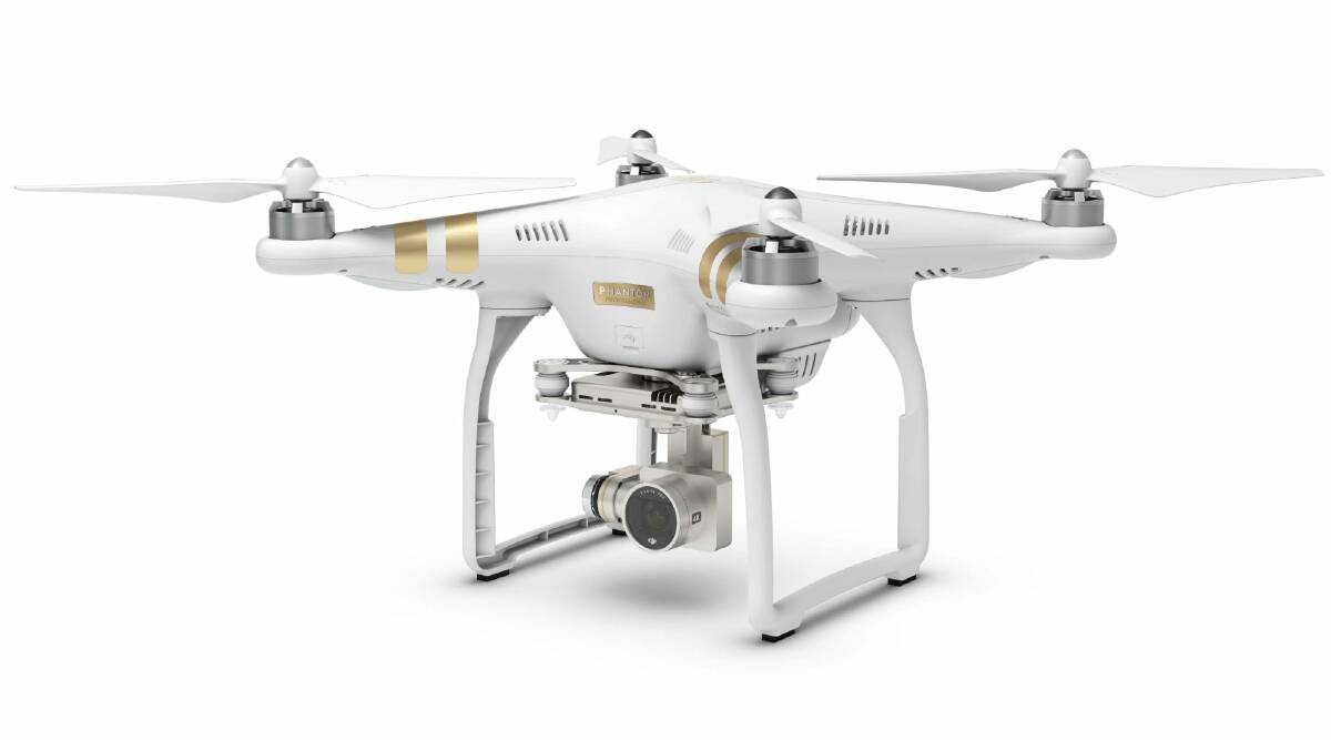 A consumer-model drone with a camera attached. Photo: Supplied