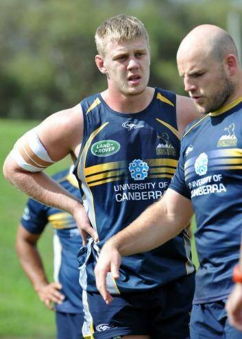 Brumbies youngster Tom Staniforth will make his starting debut against the Reds this week. Photo: Graham Tidy