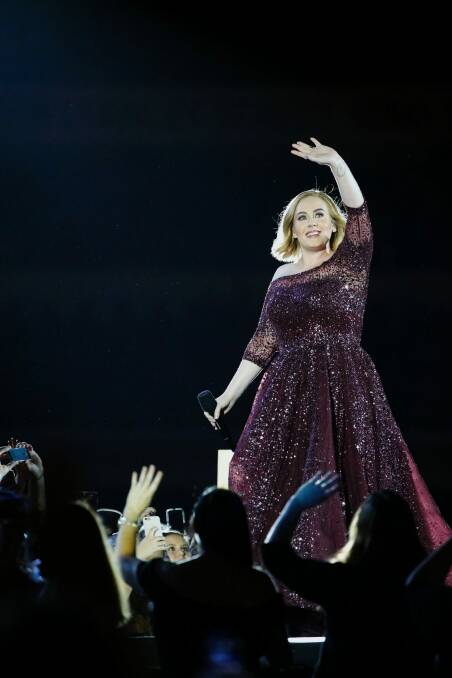 Adele played in front of 60,000 at the Gabba last year. Photo: Glenn Hunt