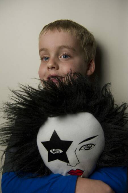 Kiss songs have been a comfort to Jack, 6, during treatment for a brain tumour. 
 Photo: Jay Cronan