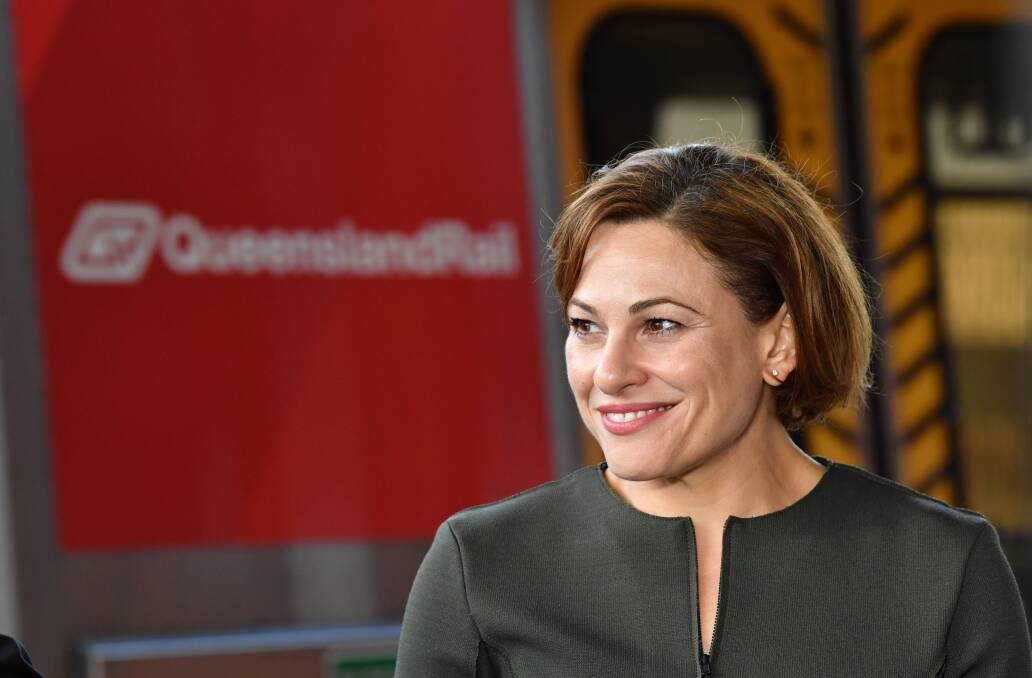 Deputy Premier Jackie Trad has jumped on board the Sunshine Coast rail upgrade and ended locals' nine-year wait. Photo: Darren England - AAP