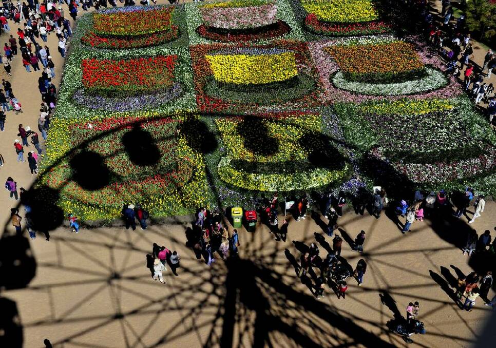 Floriade, the view from the ferris wheel. Photo: Melissa Adams