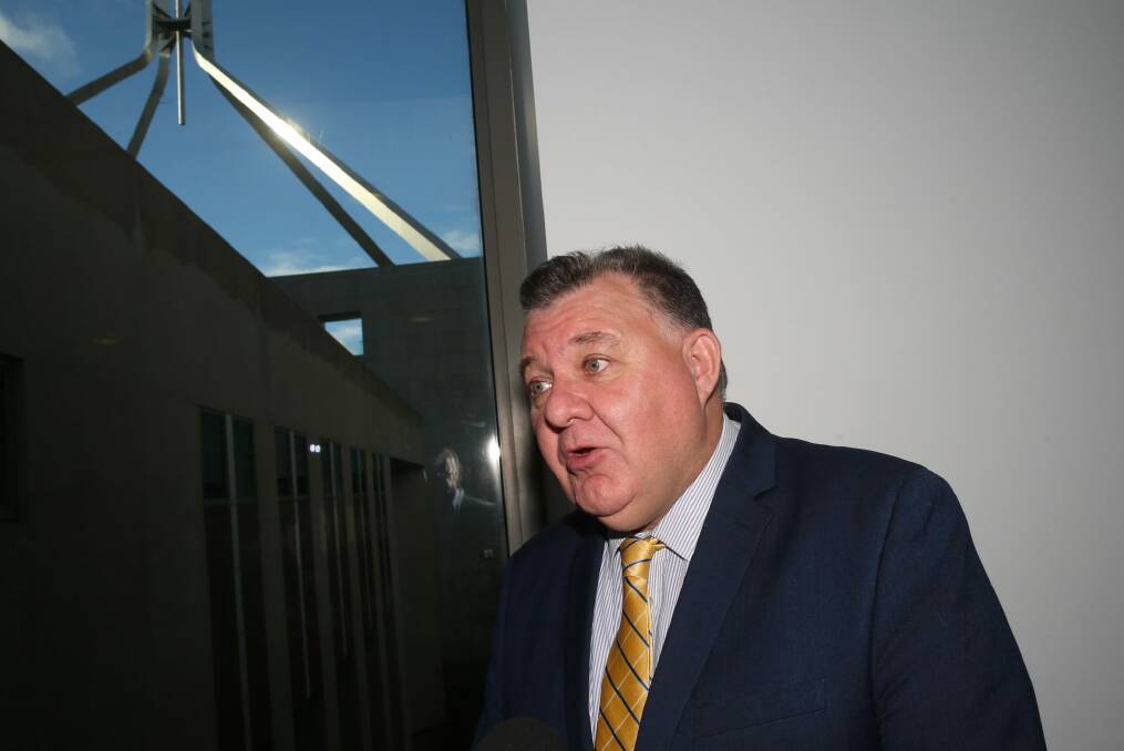 Liberal MP Craig Kelly at Parliament House. Photo: Andrew Meares