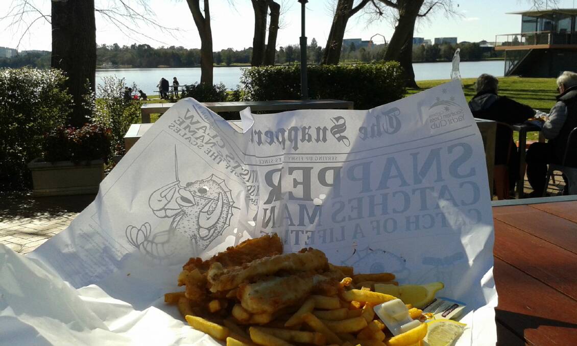 Snapper on the Lake, Canberra. Photo: Supplied