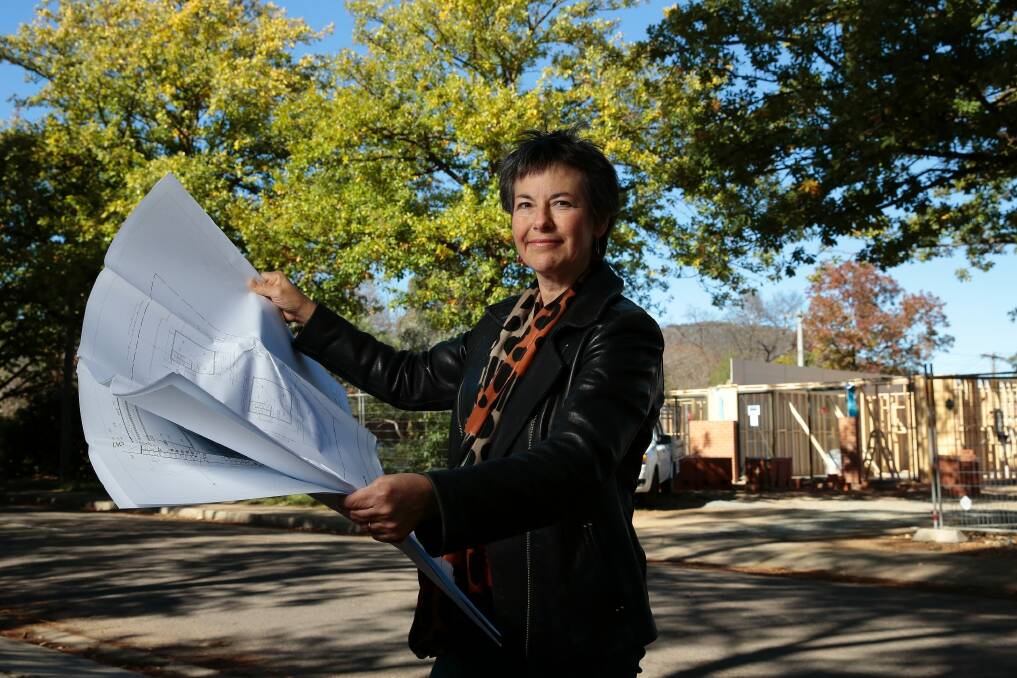 Town planner Jane Goffman has gone from private adviser to public advocate becoming the driving force behind the Dickson Residents Group. 
Photo: Jeffrey Chan. Photo: Jeffrey Chan