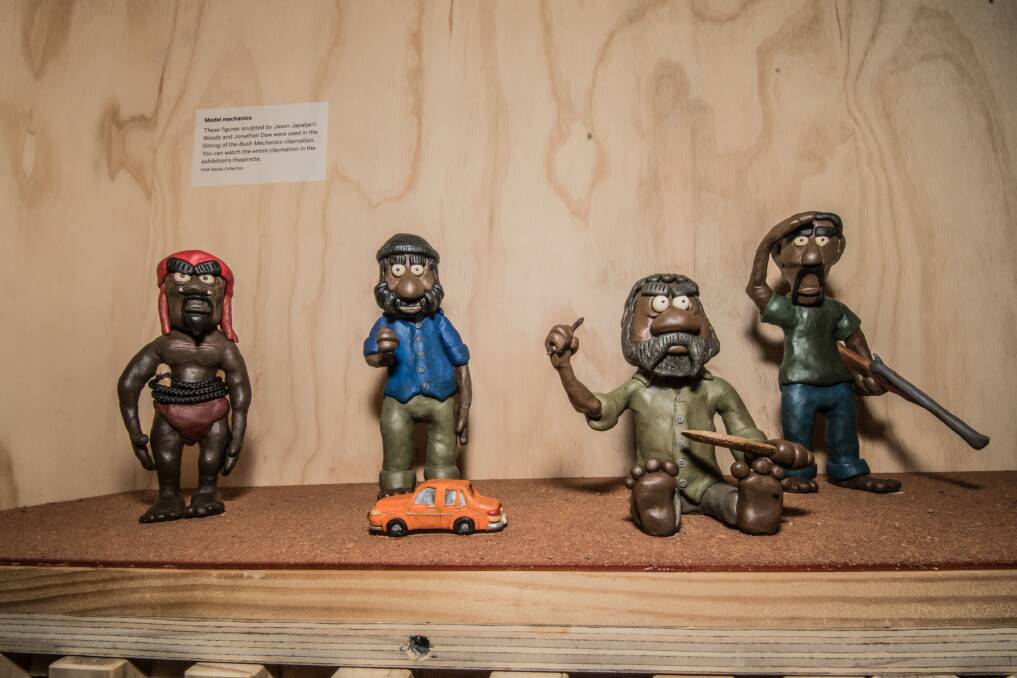 The claymation figures were made for relatives of the deceased on screen who couldn’t watch the program for cultural reasons. Photo: Karleen Minney