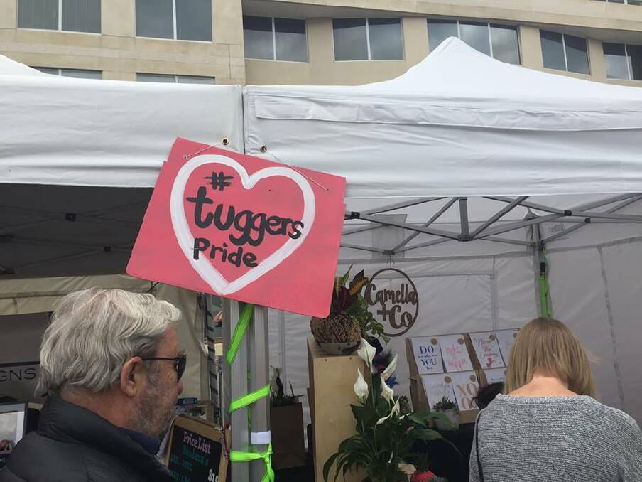 #TuggersPride was on show at SouthFest in Tuggeranong last Saturday. Photo: Facebook