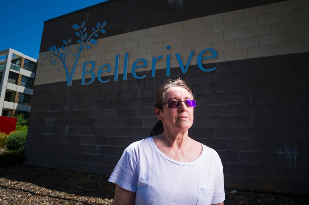 Carol Raut moved into Bellerive, a retirement village in Woden in 2013 she chose the location because of how the sun warmed the building in the mornings.  Photo: Dion Georgopoulos
