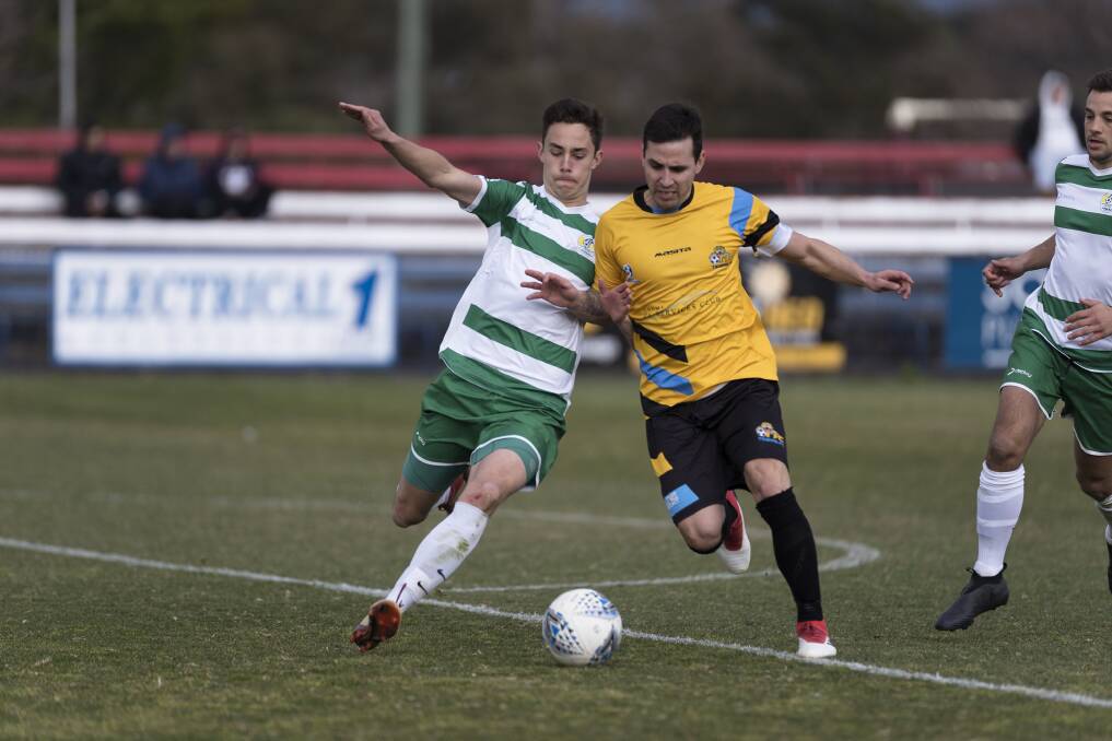 Tuggeranong scored its first finals goal in 24 years on Saturday. Photo: Capital Football