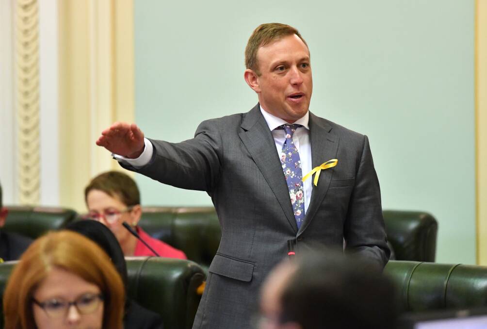 Health Minister Steven Miles gave a spirited defence of Labor's legislation in Parliament. Photo: Darren England/AAP