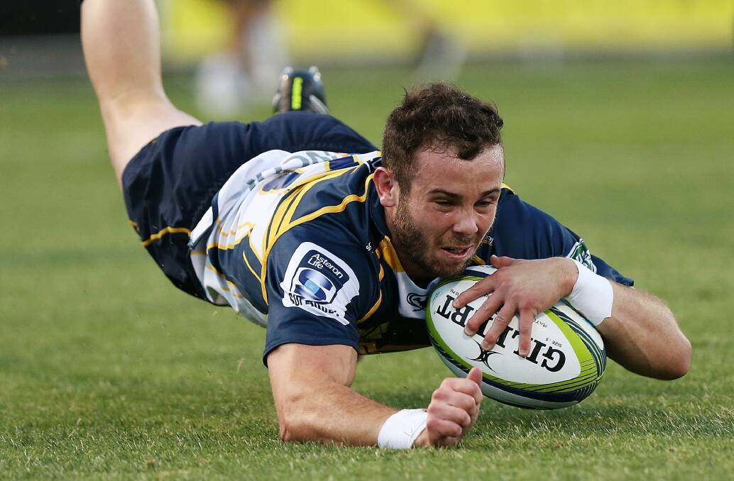 Robbie Coleman turned down the lure of the NRL and Olympics to re-sign with the Brumbies. Photo: Getty Images