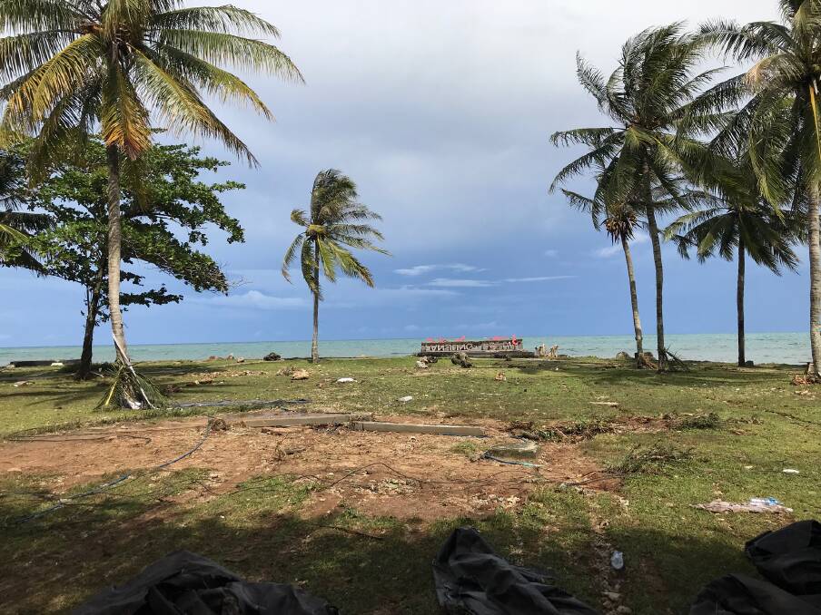 The location where the stage that Indonesian band Seventeen were playing when the tsunami hit. Photo: James Massola