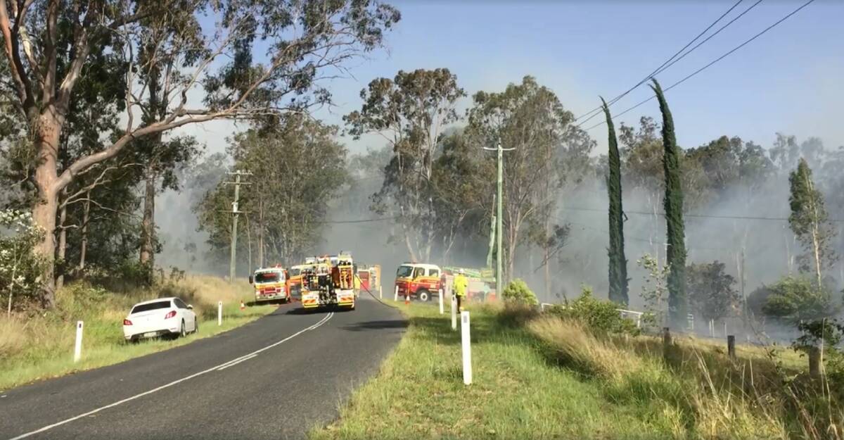 Conditions have worsened in Beaudesert, Scenic Rim as a QFES alert was sent out to warn residents to prepare to leave. Photo: Tom Bushnell