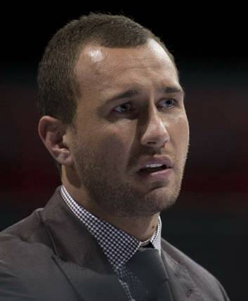 Quade Cooper at the announcement of his cruiser weight debut. Photo: Harrison Saragossi