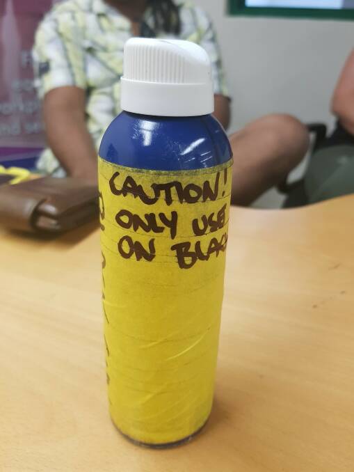 The canister was given to Mr Tupetagi in November 2017, he claims. Photo: Supplied