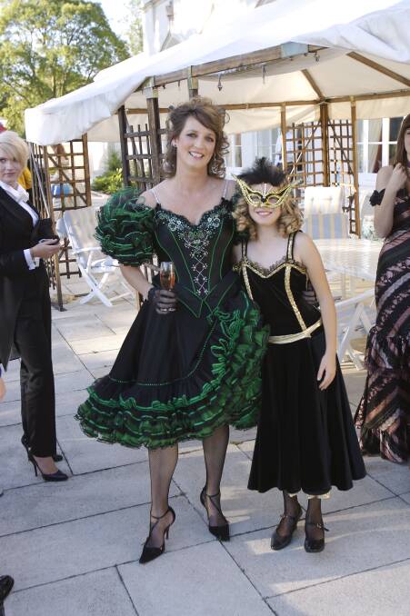 Another royal knees up - Jane Ferguson and daughter Heidi at Princess Beatrice's 21st Birthday party in 2009. Photo: Supplied