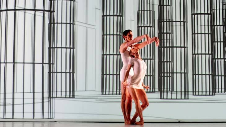 The Australian Ballet dances the dance of the building of Parliament House - The Monument. Photo: Karleen minney