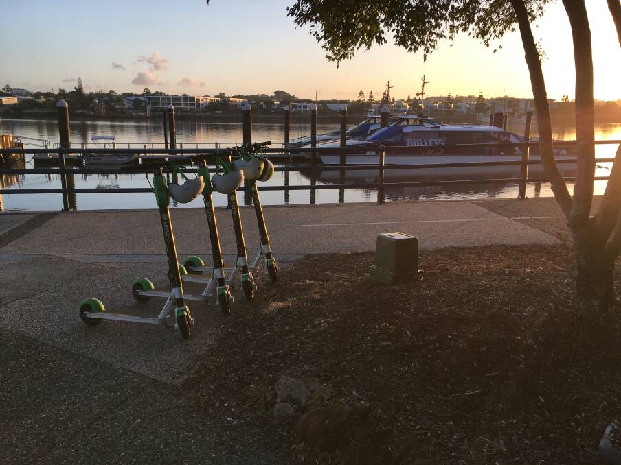 Rule changes will officially legalise electric scooters in Brisbane, after a temporary permit was issued until the end of 2018. Photo: Ben Bissett
