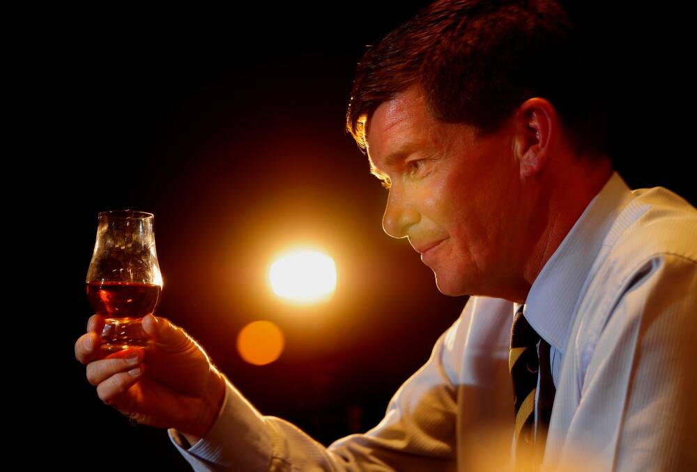 Brendan Smyth drinks (malt whisky) to the future. Photo: Melissa Adams 