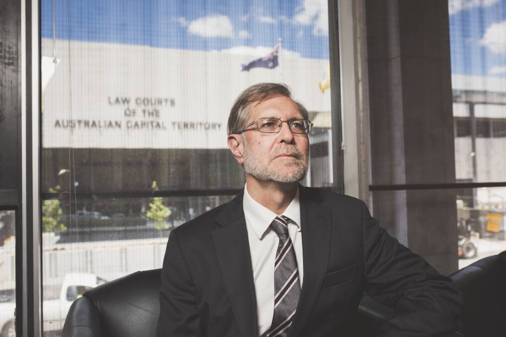 Jon White has stepped down after 10 years as director of the ACT Department of Public Prosecutions Photo: Jamila Toderas