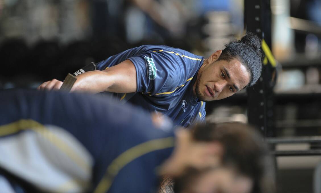Joe Tomane is set to leave the Brumbies for French rugby. Photo: Graham Tidy