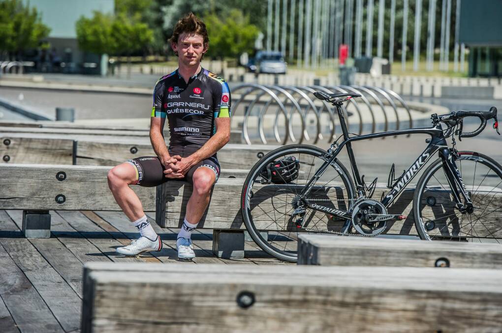 Canberra cyclist Michael Rice has signed a contract to ride for a prestigious US team. Photo: Karleen Minney