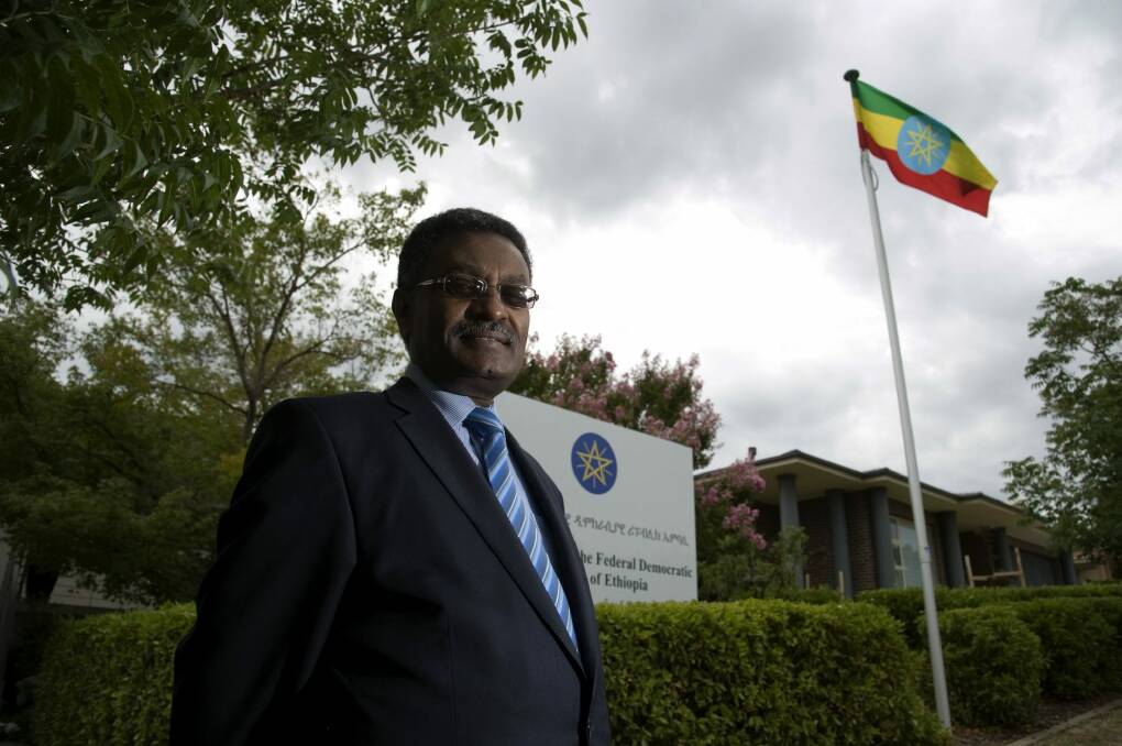 Arega Hailu Teffera is about to leave his position as Ethiopian Ambassador to Australia.
 Photo: Elesa Kurtz