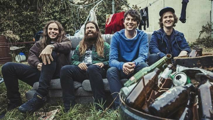 Violent Soho, (from left) Luke Henery, James Tidswell, Luke Boerdam and Michael Richards, are playing at this year's Groovin' the Moo festival.