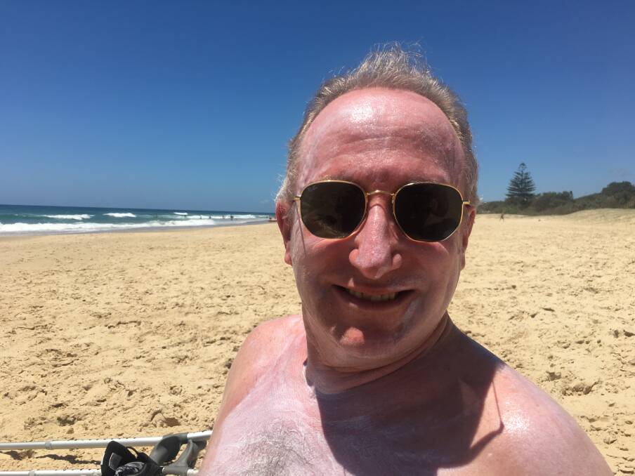 Trevor Boone has finally been able to return to the beach after 25 years. Photo: Supplied by Trevor Boone.&nbsp;
