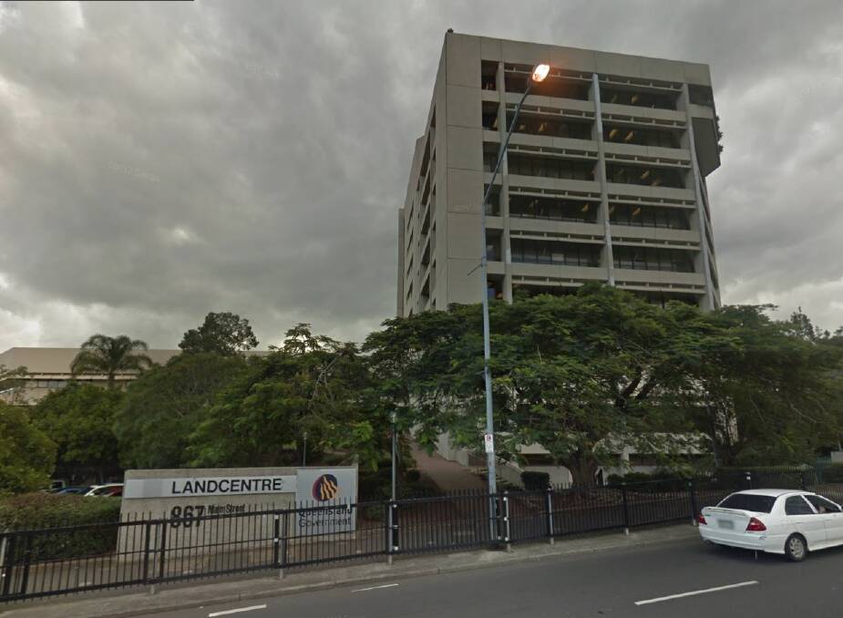 Works are starting to demolish the nine storey Landcentre building at Woolloongabba for Cross River Rail. Photo: Google Street View