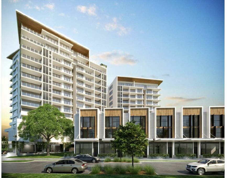 What is old is new again. Developer gives a new take on 'living above the fish and chip shop' as new small office apartments included in Maroochydore development. Photo: Supplied