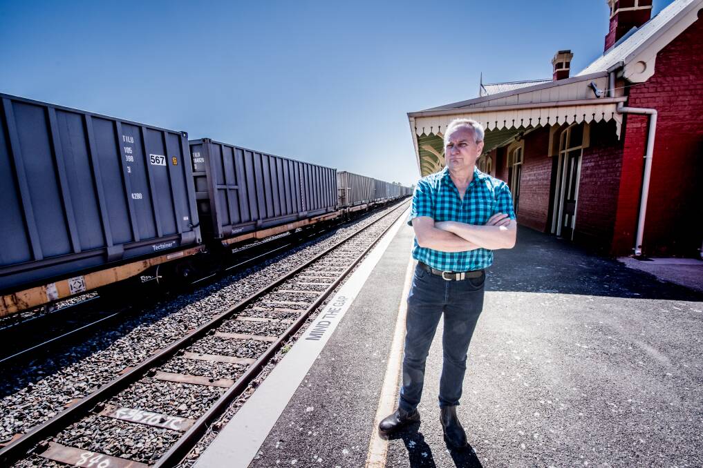 Tarago and District Progress Association secretary Adrian Ellson, who wants waste trains stopped from parking within the town boundaries. Photo: Karleen Minney