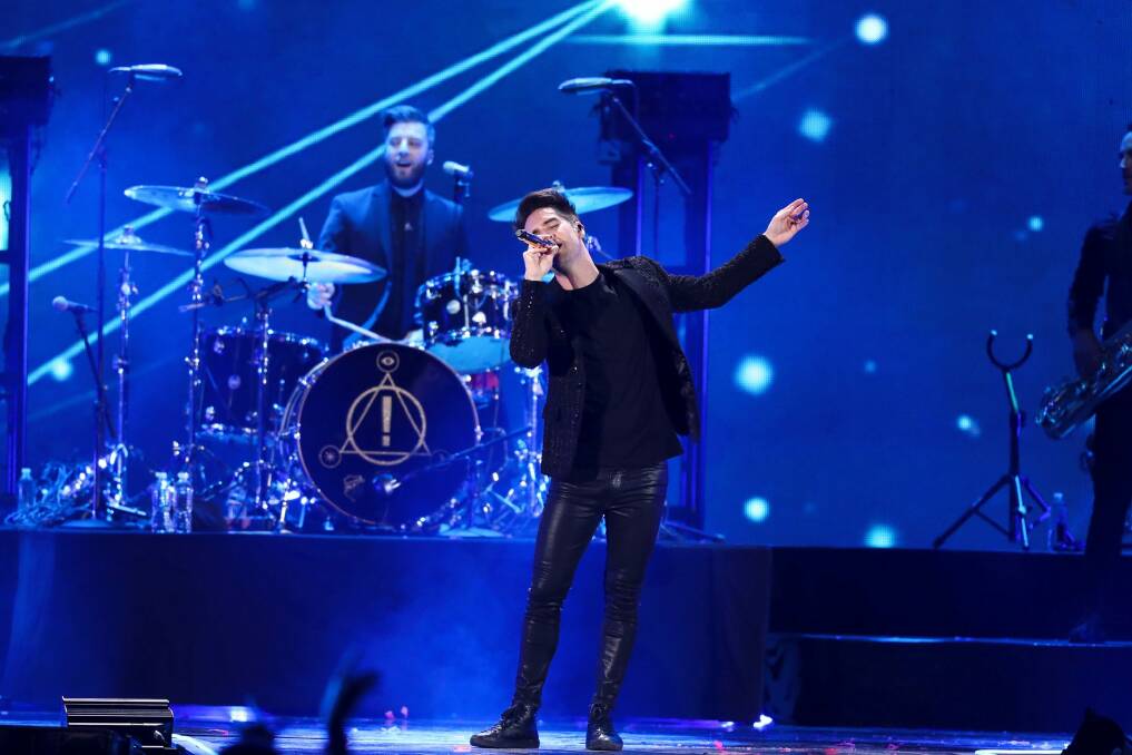 Brendon Urie proved energetic during Panic! at the Disco's Sydney show. Photo: John Salangsang/Invision/AP