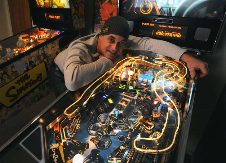 Pinball champion  Peter Menzel , of Chifley, is going to Seattle for the Pinball World Championships. Photo: Richard Briggs