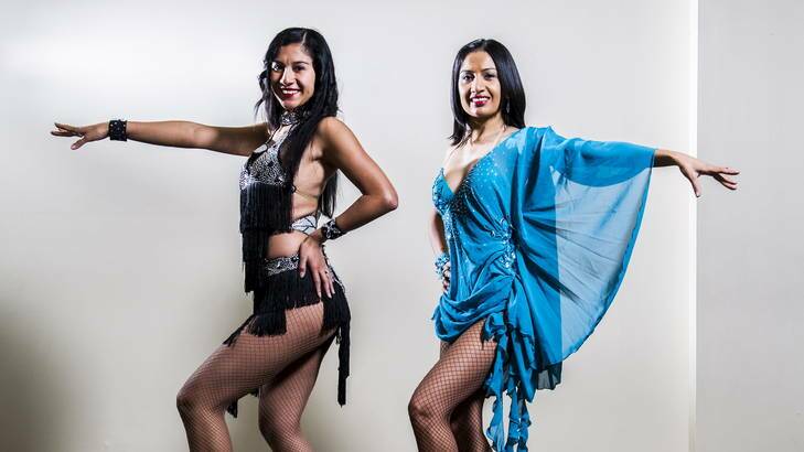 Raquel and Andrea Paez will take part in the Canberra Latin Dance Festival from Friday. Photo: Rohan Thomson