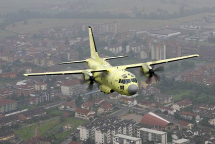 The C27J, which was chosen over the Airbus C295.