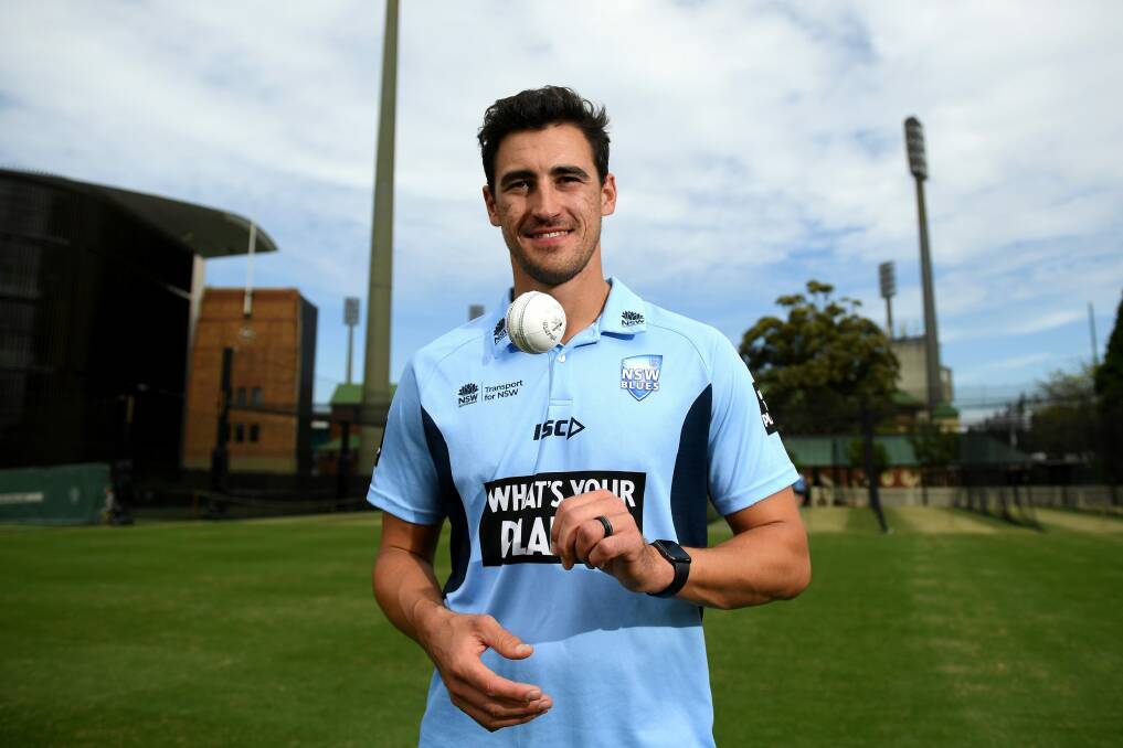 Comeback: Mitchell Starc returns to competitive cricket for NSW on Friday. Photo: AAP