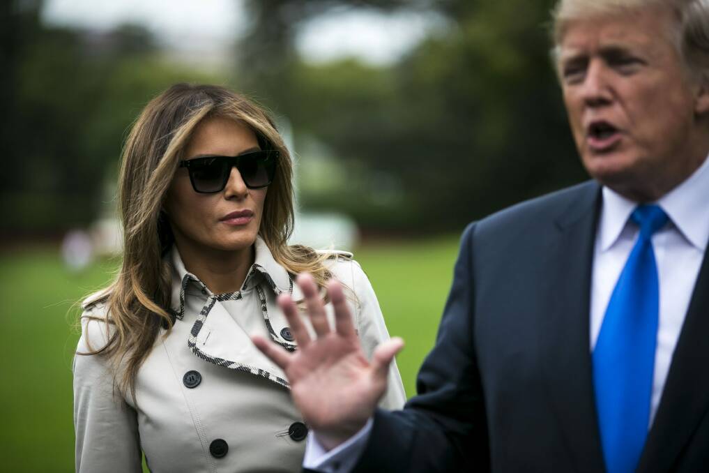 When the Trumps come to Australia, what should we give them to express our nation's feelings about them? Photo: AL DRAGO