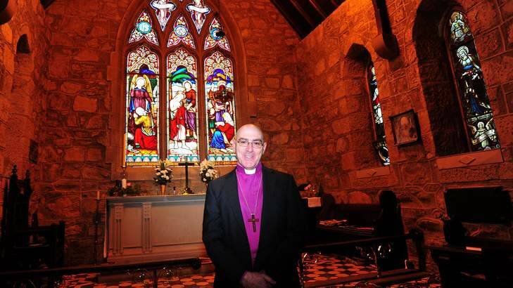Anglican Bishop Stuart Robinson at St Johns Anglican church in Reid. Photo: Karleen Minney
