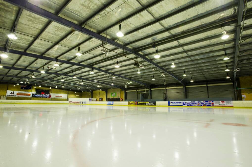 The Phillip Swimming and Ice Skating Centre rink is 185 by 85 feet and the international competing size standard is 200 by 100 feet.  Photo: Dion Georgopoulos