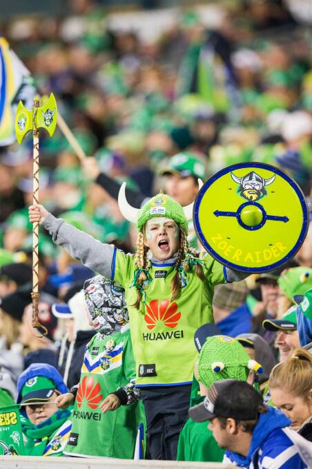 The Canberra Raiders are happy to see the end of Monday night football under the new television broadcast deal. Photo: Matt Bedford