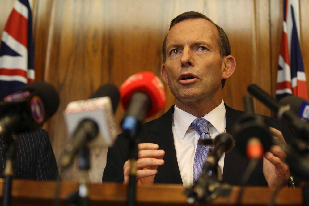 Tony Abbott has announced the preparation of a white paper on reform of Australia's federal structure. Photo: Rob Homer