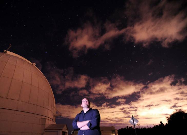 Canberrans are showing unprecedented interest in astronomy. Dr Brad Tucker, astronomer at Mt Stromlo observatory. Photo: Stuart Walmsley